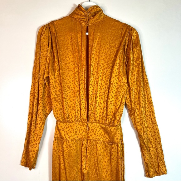 Ronny Kobo Kaira Silk Jacquard Leopard Dress Size Small - Picture 7 of 16